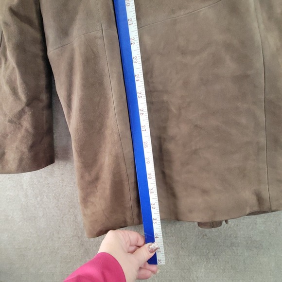 Brioni Bergdorf Goodman Italian Suede Leather Safari Jacket Men EU52/US42 Luxury - Picture 12 of 16